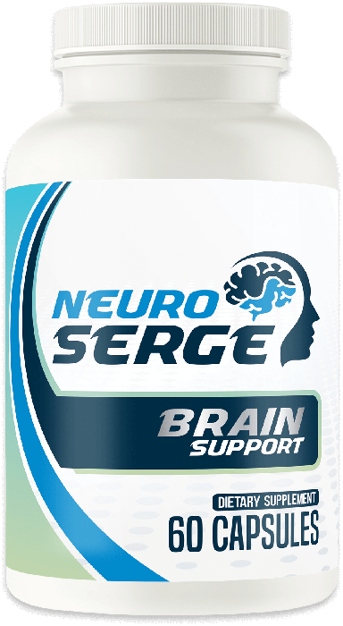Neuro Serge brain support dietary supplement bottle, 60 capsules